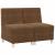 Unitate Sofa Modulară Fără Brațe 2 pcs Maro 55 x 74 x 82 cm GartenMobel Dekor