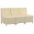 Unitate Sofa Modulară Fără Brațe 3 pcs Crem 55 x 74 x 82 cm GartenMobel Dekor