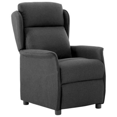 Fotoliu recliner Gri închis 66.5 x 94 x 101.5 cm Poliester GartenMobel Dekor