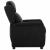 Fotoliu recliner Negru 66.5 x 94 x 101.5 cm Poliester GartenMobel Dekor