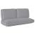 Set de perne 3 pcs Gri Material Oxford GartenMobel Dekor