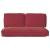 Set de perne 3 pcs Roșu Vin Material Oxford GartenMobel Dekor