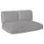 Set de perne 3 pcs Gri Material Oxford GartenMobel Dekor