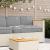 Set de perne 3 pcs Gri Material Oxford GartenMobel Dekor