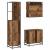 Set de mobilier pentru baie 3 pcs Lemn Vechi Lemn compozit GartenMobel Dekor