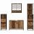 Set de mobilier pentru baie 4 pcs Lemn Vechi Lemn compozit GartenMobel Dekor