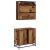 Set de mobilier pentru baie 2 pcs Lemn Vechi Lemn compozit GartenMobel Dekor