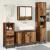 Set de mobilier pentru baie 3 pcs Lemn Vechi Lemn compozit GartenMobel Dekor