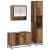 Set de mobilier pentru baie 3 pcs Lemn Vechi Lemn compozit GartenMobel Dekor