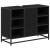 Set de mobilier pentru baie 4 pcs Stejar Negru Lemn compozit GartenMobel Dekor