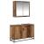 Set de mobilier pentru baie 2 pcs Lemn Vechi Lemn compozit GartenMobel Dekor