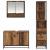 Set de mobilier pentru baie 3 pcs Lemn Vechi Lemn compozit GartenMobel Dekor