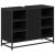 Set de mobilier pentru baie 3 pcs Stejar Negru Lemn compozit GartenMobel Dekor