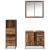 Set de mobilier pentru baie 3 pcs Lemn Vechi Lemn compozit GartenMobel Dekor