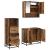 Set de mobilier pentru baie 3 pcs Lemn Vechi Lemn compozit GartenMobel Dekor