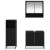 Set de mobilier pentru baie 3 pcs Stejar Negru Lemn compozit GartenMobel Dekor