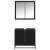 Set de mobilier pentru baie 2 pcs Stejar Negru Lemn compozit GartenMobel Dekor