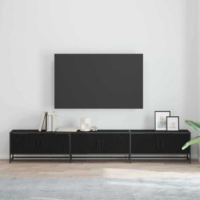 Unități TV 2 pcs Stejar Negru 240 x 35 x 41 cm Lemn compozit GartenMobel Dekor