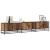 Unități TV 2 pcs Lemn Vechi 210 x 35 x 41 cm Lemn compozit GartenMobel Dekor