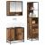 Set de mobilier pentru baie 3 pcs Lemn Vechi Lemn compozit GartenMobel Dekor