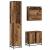 Set de mobilier pentru baie 3 pcs Lemn Vechi Lemn compozit GartenMobel Dekor