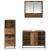 Set de mobilier pentru baie 3 pcs Lemn Vechi Lemn compozit GartenMobel Dekor