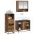 Set de mobilier pentru baie 3 pcs Lemn Vechi Lemn compozit GartenMobel Dekor
