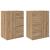 Bufeturi Corona 2 pcs Stejar Artizanal 59 x 39 x 80 cm GartenMobel Dekor