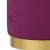 Taburet de depozitare rotund, violet, catifea 31 x 37 cm GartenMobel Dekor