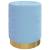 Taburet depozitare rotund, albastru deschis, catifea 31 x 37 cm GartenMobel Dekor
