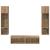 Unitate TV de Perete 6 pcs Stejar Artizanal Lemn compozit GartenMobel Dekor