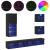 Unități TV de perete cu LED 5 pcs Stejar Negru Lemn compozit GartenMobel Dekor