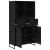 Bufet 2 pcs Stejar Negru 81 x 36 x 150.5 cm Lemn compozit GartenMobel Dekor