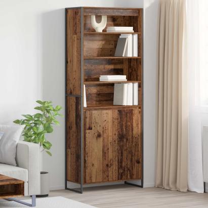 Dulapuri Înalte Lemn Vechi 79 x 36 x 200 cm Lemn compozit GartenMobel Dekor