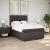 Pat continental cu saltea, maro închis, 140x200 cm, textil GartenMobel Dekor