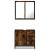Set mobilier de baie, 2 piese, stejar fumuriu, lemn prelucrat GartenMobel Dekor