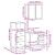 Set mobilier de baie, 3 piese, stejar fumuriu, lemn prelucrat GartenMobel Dekor