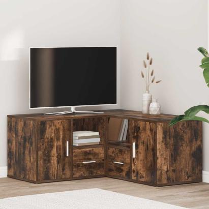 Dulap colțar, stejar fumuriu, 160x40x45 cm, lemn prelucrat GartenMobel Dekor