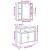 Set de mobilier pentru baie cu raft 2 pcs Maro Lemn compozit GartenMobel Dekor