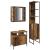 Set de mobilier pentru baie 3 pcs Lemn Vechi Lemn compozit GartenMobel Dekor