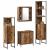 Set de mobilier pentru baie 4 pcs Maro 33 x 33 x 185.5 cm GartenMobel Dekor