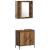Set de mobilier pentru baie 4 pcs Maro 33 x 33 x 185.5 cm GartenMobel Dekor