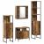 Set de mobilier pentru baie 4 pcs Lemn Vechi Lemn compozit GartenMobel Dekor
