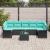 Set de canapele pentru grădină 8 pcs Negru Rattan poli GartenMobel Dekor
