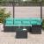 Set de canapele pentru grădină cu pernă 6 pcs Negru poliratan GartenMobel Dekor