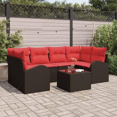 Set de canapele pentru grădină Maro 55 x 55 x 37 cm poliratan GartenMobel Dekor