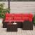 Set de canapele pentru grădină 5 pcs Maro poliratan GartenMobel Dekor