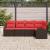 Set de canapele pentru grădină 5 pcs Maro poliratan GartenMobel Dekor