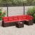 Set de canapele pentru grădină 7 pcs Maro poliratan GartenMobel Dekor