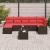 Set de canapele pentru grădină cu pernă 8 pcs Maro Poli Rattan GartenMobel Dekor